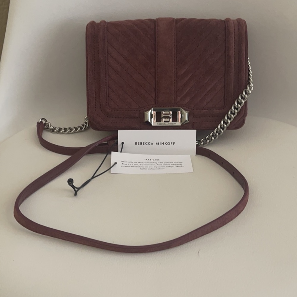 Rebecca Minkoff Chevron Quilted Small Love Crossbody